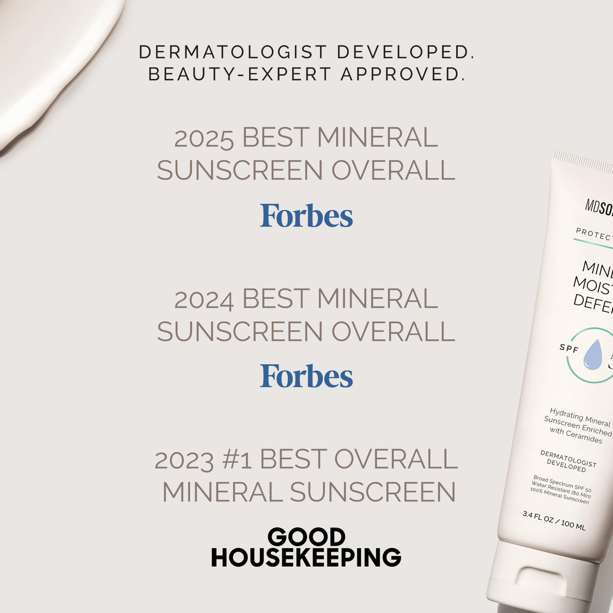 Application on skin with MDSolarSciences Mineral Moisture Defense for daily protection