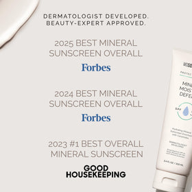 Application on skin with MDSolarSciences Mineral Moisture Defense for daily protection