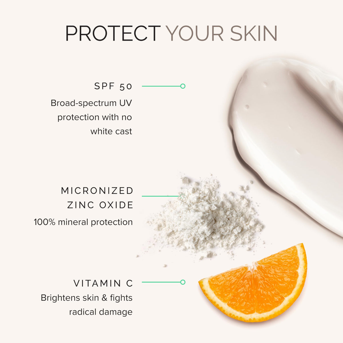 Creamy texture close-up of MDSolarSciences Mineral Moisture Defense for easy application