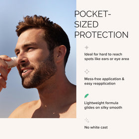 MDSolarSciences Solar Stick SPF 40 primer-friendly finish ideal under makeup.