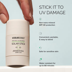 MDSolarSciences Solar Stick SPF 40 demonstrates water-resistant protection up to 80 minutes.
