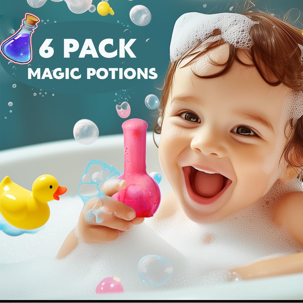 MeCids bottle pour action shows simple setup and engaging science-like play.