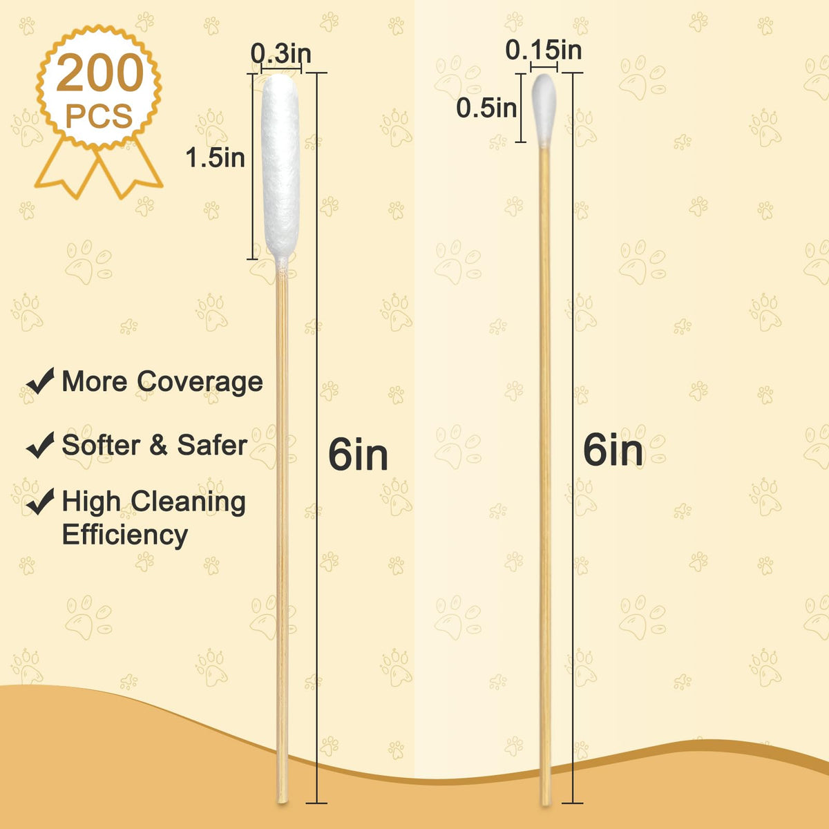 Meanhoo absorbent cotton tips provide reliable cleaning