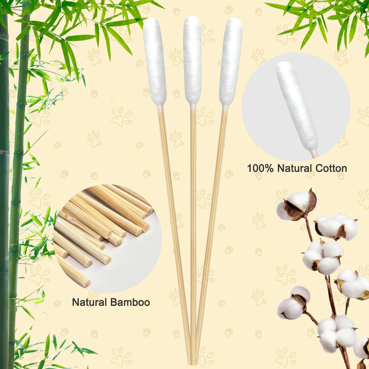 Meanhoo dog ear cleaning solution kit complements swabs