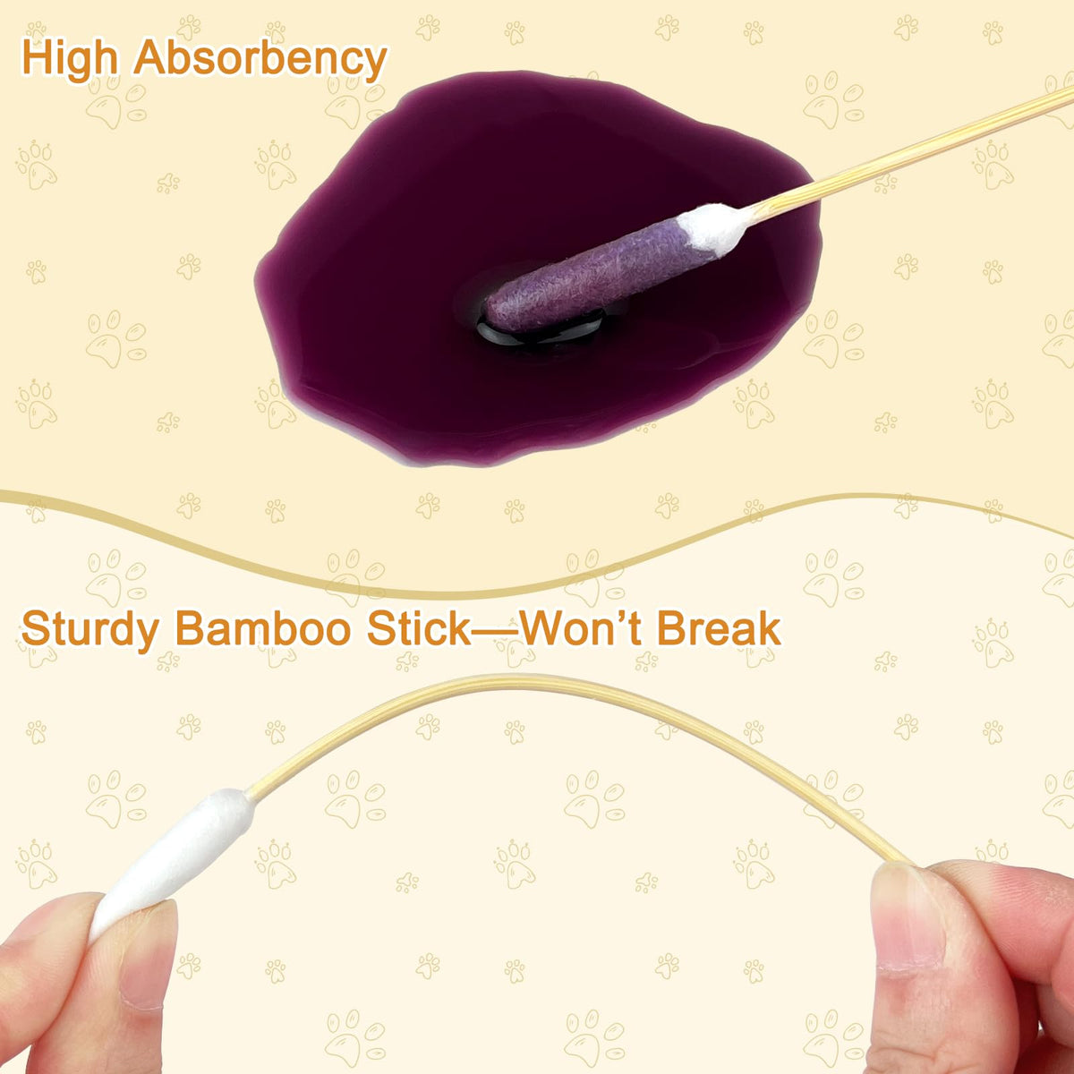 Meanhoo professional pet care swabs for home grooming