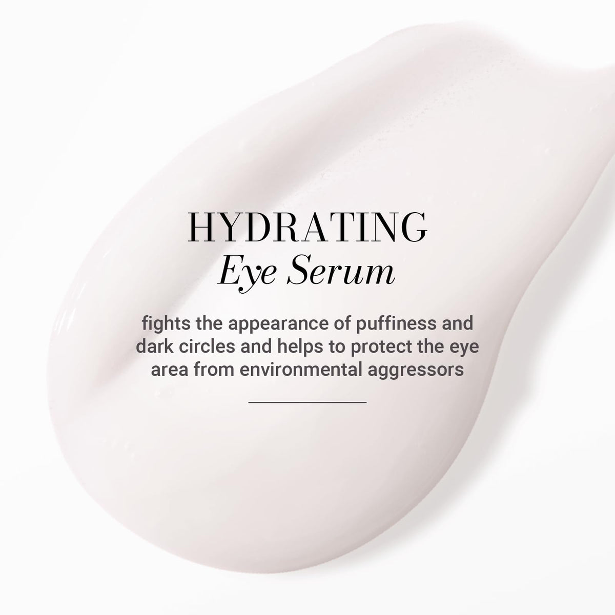 Meaningful Beauty Eye Enhancing Serum silky texture provides lightweight hydration that layers under makeup.