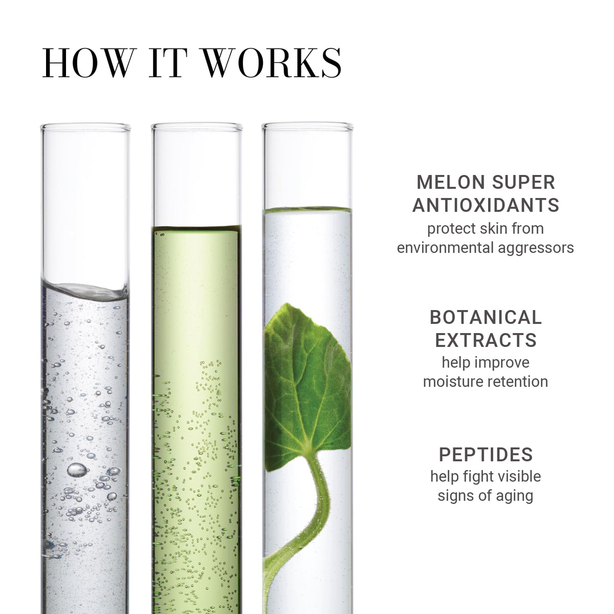 Meaningful Beauty Eye Enhancing Serum swatch on skin reveals subtle radiance and hydration.