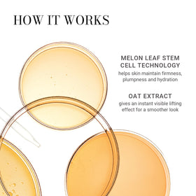 Meaningful Beauty Eye Serum cooling gel texture shown for instant comfort.