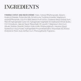 Meaningful Beauty firming chest and neck crème soft finish conveying comfortable, non-greasy feel.