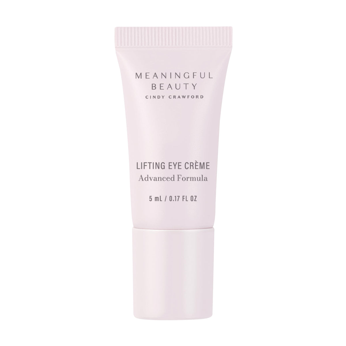 Meaningful Beauty lifting eye creme jar demonstrating hydration for delicate under-eye skin