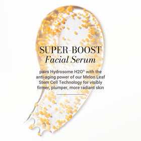 Melon Serum hyaluronic acid swatch suggesting plump, refreshed skin.