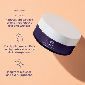 Meaningful Beauty eye masque close-up texture highlights the hydrating, soothing formula.