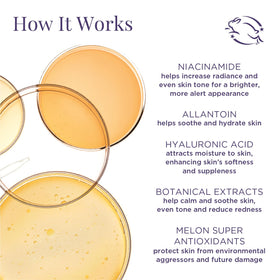 Meaningful Beauty eye masque on skin reveals smoother, more luminous under-eye skin.