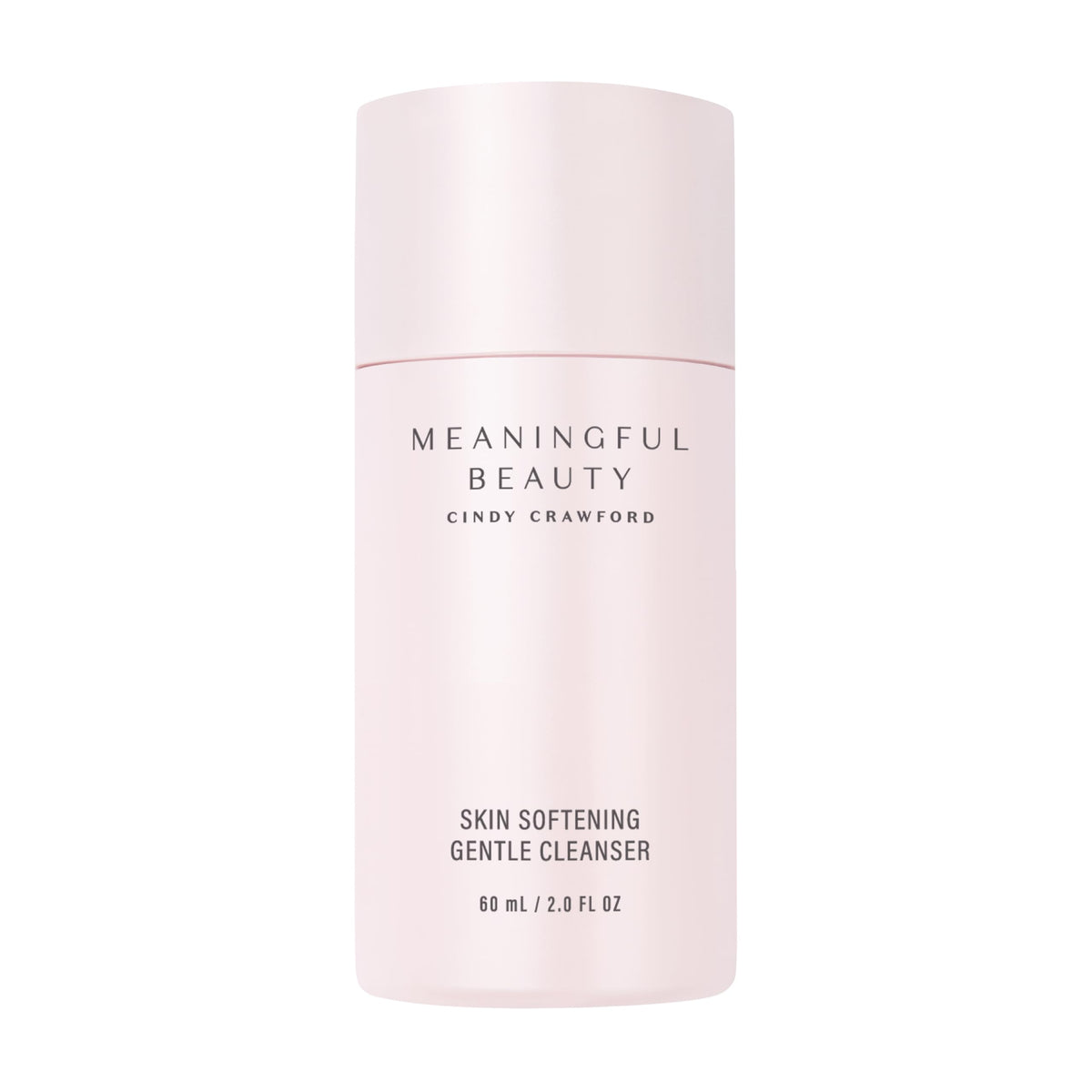 Meaningful Beauty bottle pour demonstrates gentle cleanse for radiant skin.