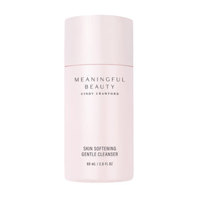 Meaningful Beauty bottle pour demonstrates gentle cleanse for radiant skin.