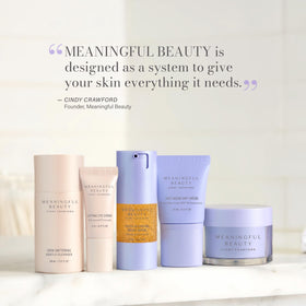 Meaningful Beauty Eye Enhancing Serum targets under-eye texture for a brighter eye area.