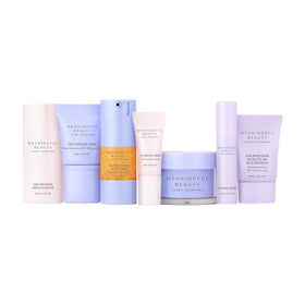 Meaningful Beauty cleanser bottle for a refreshing on-the-go cleanse.