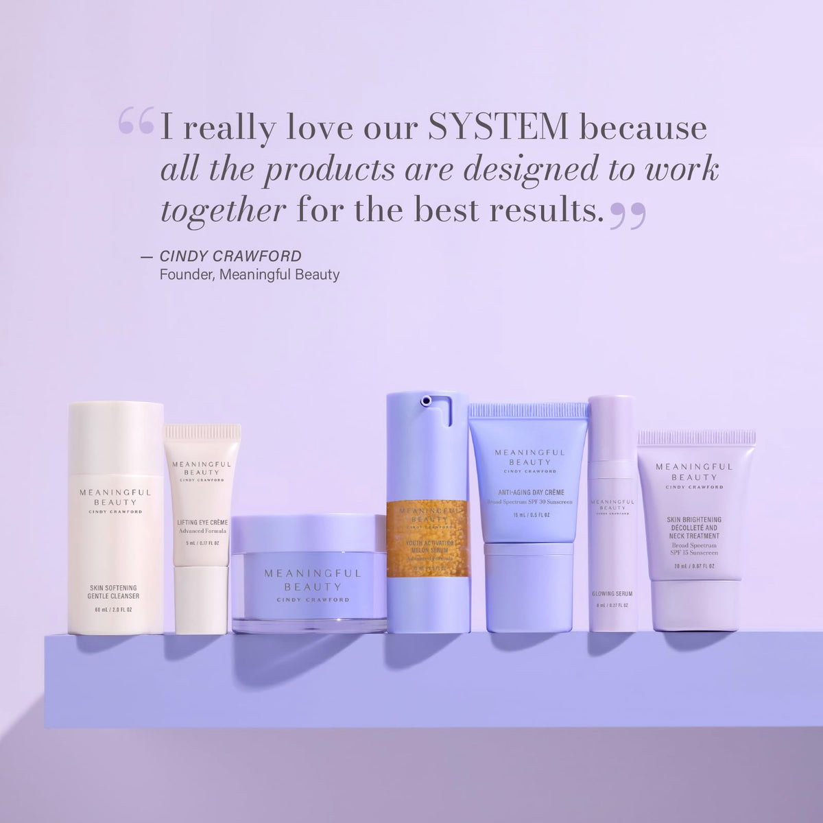Meaningful Beauty eye creme tube nourishes the delicate eye area.