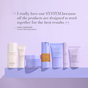 Meaningful Beauty eye creme tube nourishes the delicate eye area.