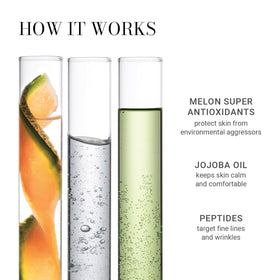 Meaningful Beauty Wrinkle Capsules before-after visuals suggest smoother, firmer-looking skin.