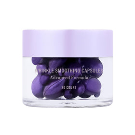 Meaningful Beauty Wrinkle Capsules close-up showing pearl beads for hydration.