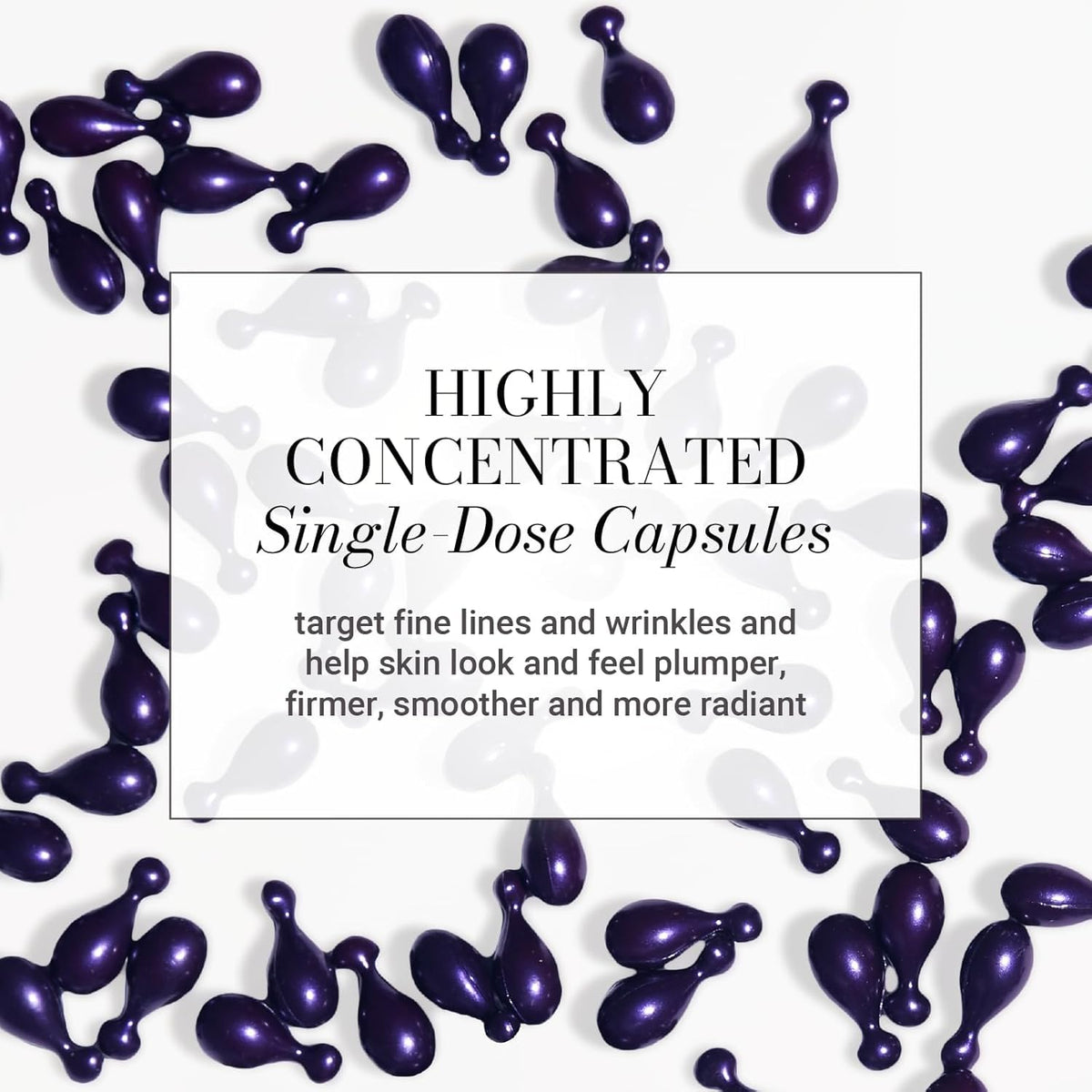 Meaningful Beauty Wrinkle Capsules hydration-focused scene with dewy skin after use.