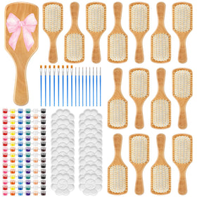 Meanplan 16-set wooden hairbrush painting kit ready for customization