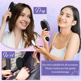 Meanplan air cushion holes design reduces snagging and protects hair.
