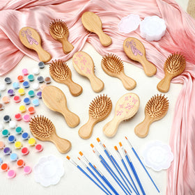 Meanplan bamboo hairbrush and comb – durable, gentle on hair