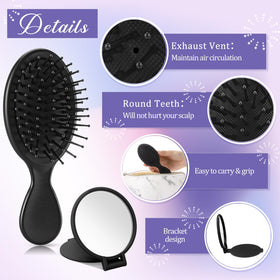 Meanplan compact pocket mirror folding emphasizes on-the-go touch-ups.