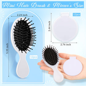 Meanplan compact pocket mirror in white for quick on-the-go touch-ups.