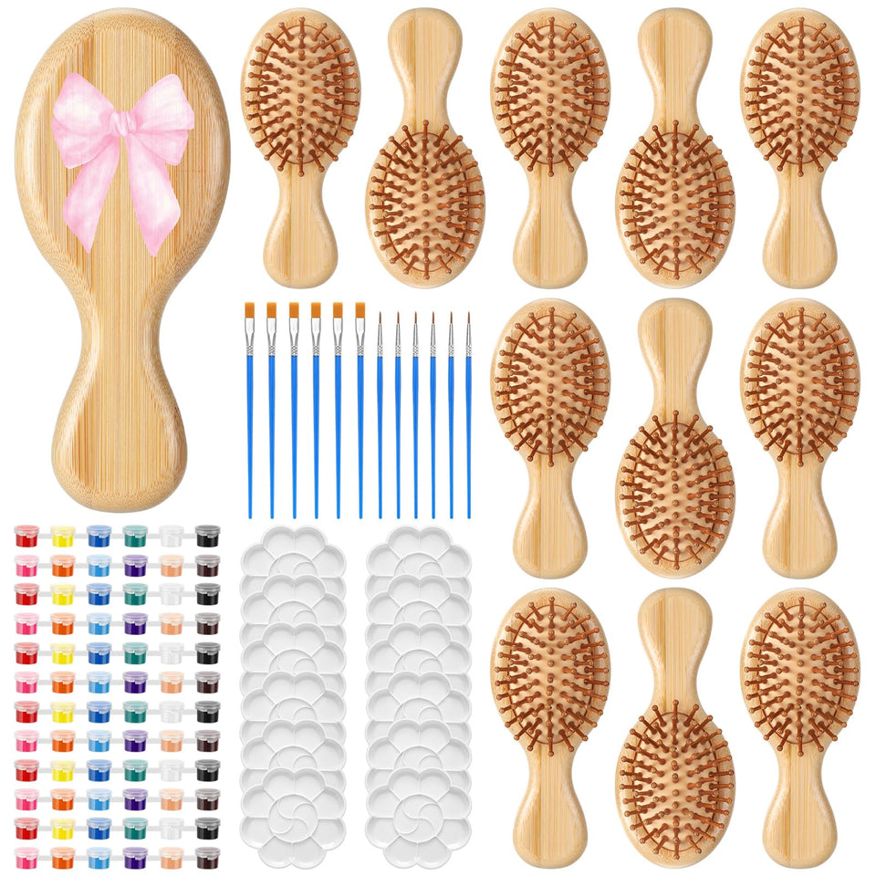 Meanplan DIY hairbrush painting kit – customize your brush with vivid colors