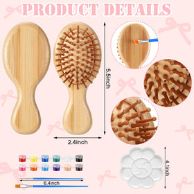 Meanplan hand-painted hairbrush – unique personalized grooming accessory