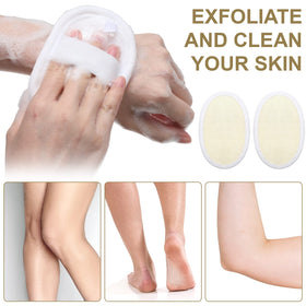 Meanplan loofah pad soak before use to reach ideal softness.