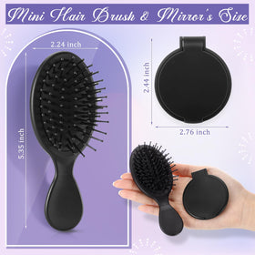 Meanplan mini detangler brush hair glide delivers gentle detangling without pulling.