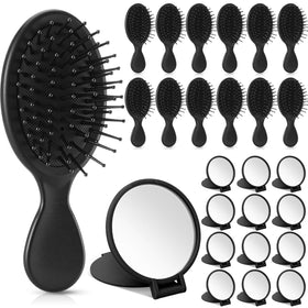 Meanplan mini hair brush set packaging highlights compact, travel-ready kit for parties.