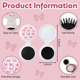 Meanplan mini purse-size hair brush folds flat for travel touch-ups