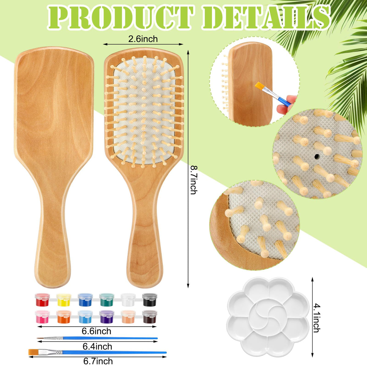Paddle brush design in Meanplan kit for gentle scalp massage and detangling