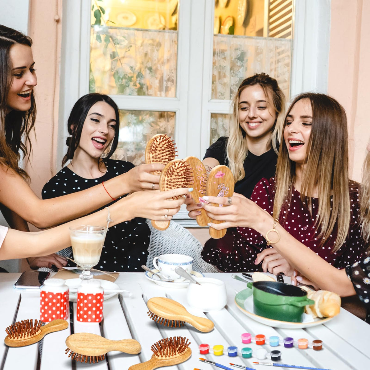 Meanplan party craft kit for hairbrush – engaging activity for guests