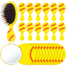 Meanplan softball hair brush with air cushion for gentle detangling