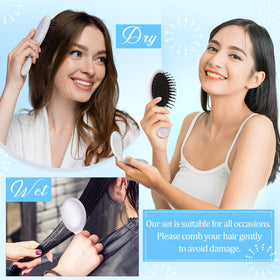 Meanplan travel-friendly hair tools in white, ideal for spa days and overnight trips.