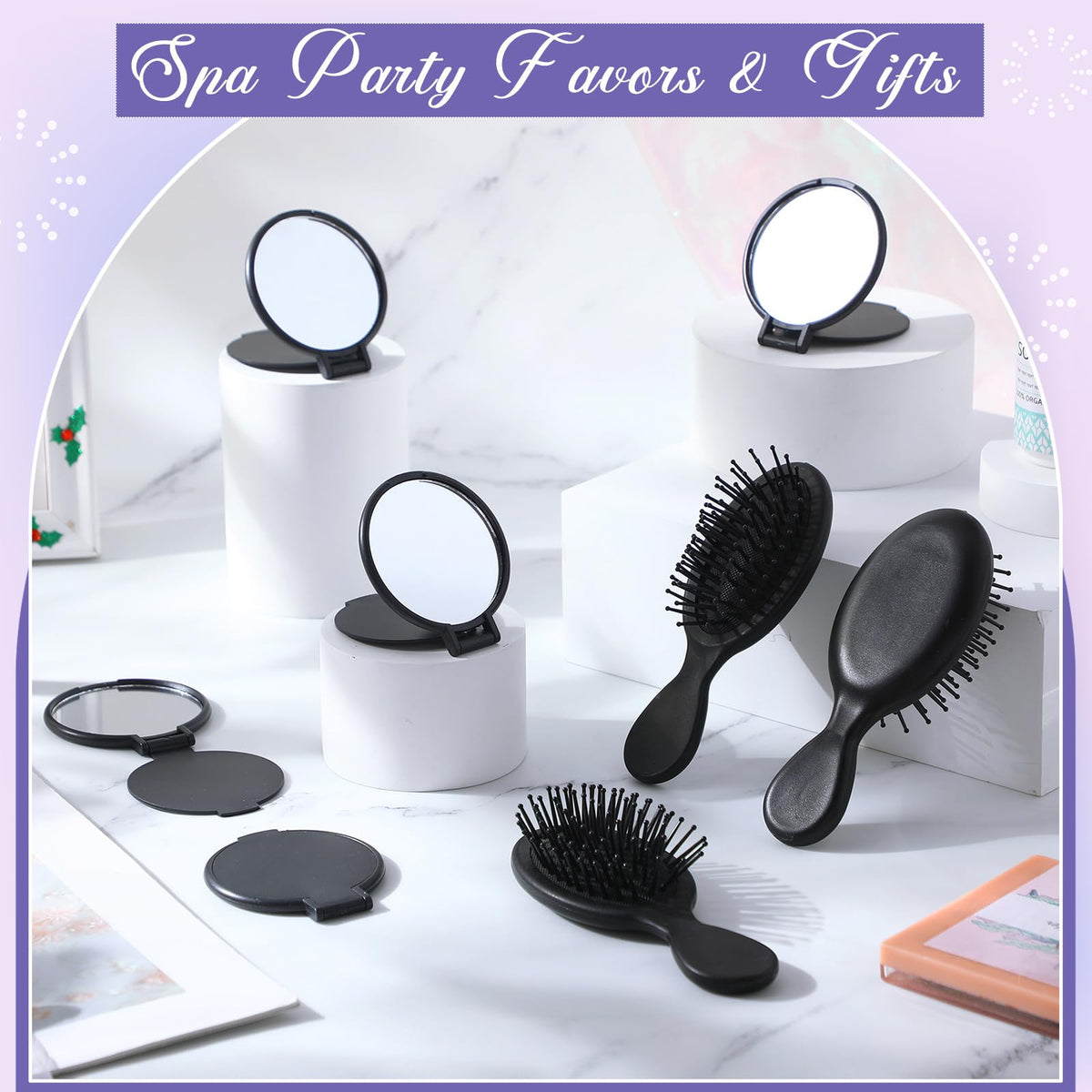 Meanplan travel-friendly size brush fits purses for quick styling anywhere.