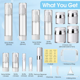 Meanplan travel kit open with containers ready for organizing your toiletries