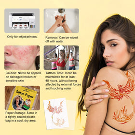 MECOLOUR printable sheets include clear usage instructions for quick results