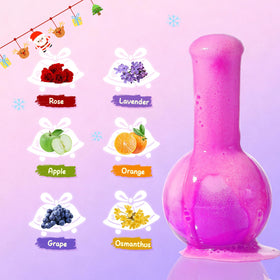 MeCids color potions pour into water creating vibrant bubbles and scents