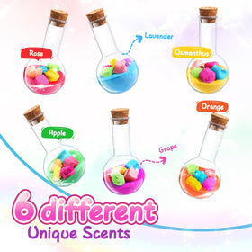 MeCids Magic Potion bath bombs stars glow during color-filled soaks