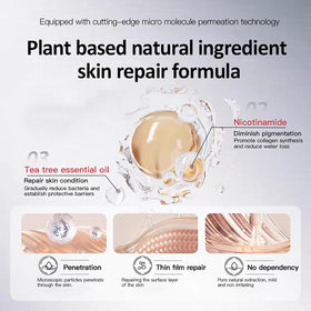 Mecncat serum texture micro-molecule close-up suggests gentle daily nourishment.
