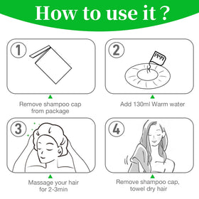 MED shampoo caps multipurpose use for elderly, hospital, camping scenarios