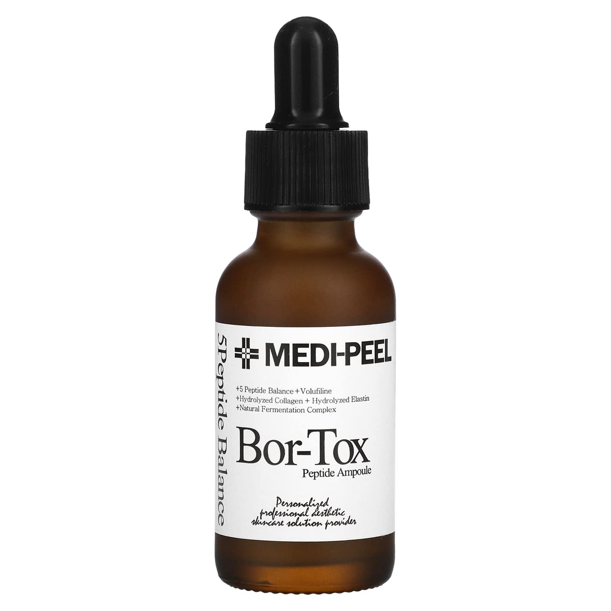 Medi-Peel 5Growth Factor Ampoule bottle pour hints hydration and smoothing.