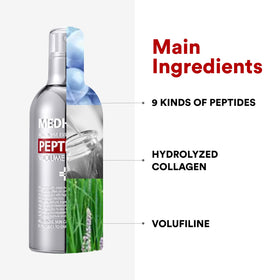 MEDI-PEEL Peptide 9 Volume Essence pump dispense enables easy daily hydration